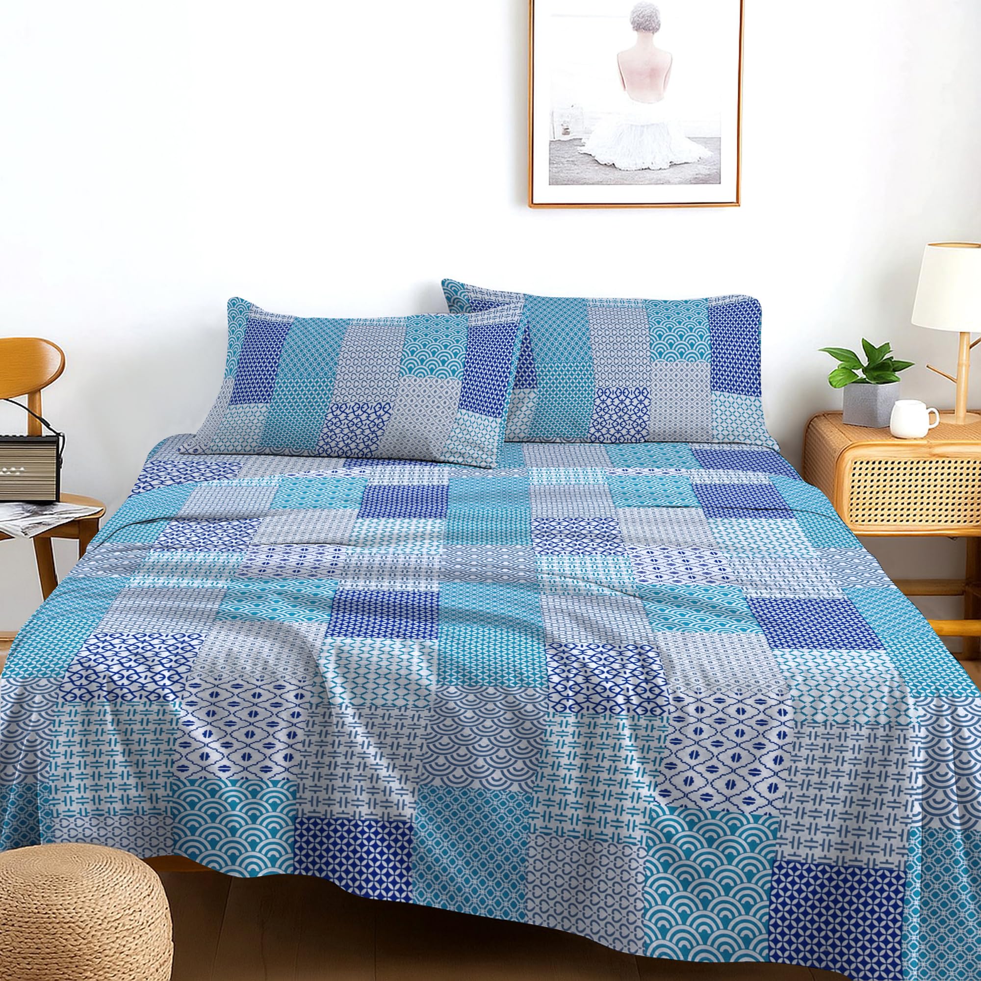 EverSoft Bedding Small Double 2-Piece Luxury Bed Sheet Set Soft, Comfortable & Breathable Bedding with Flat Sheet & 1 Pillowcases Hotel Quality, Durable, Elegant Design โ image 1