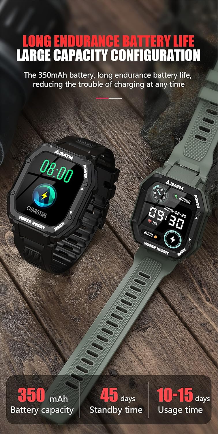 LOKMAT C16 Smartwatch charging illustration