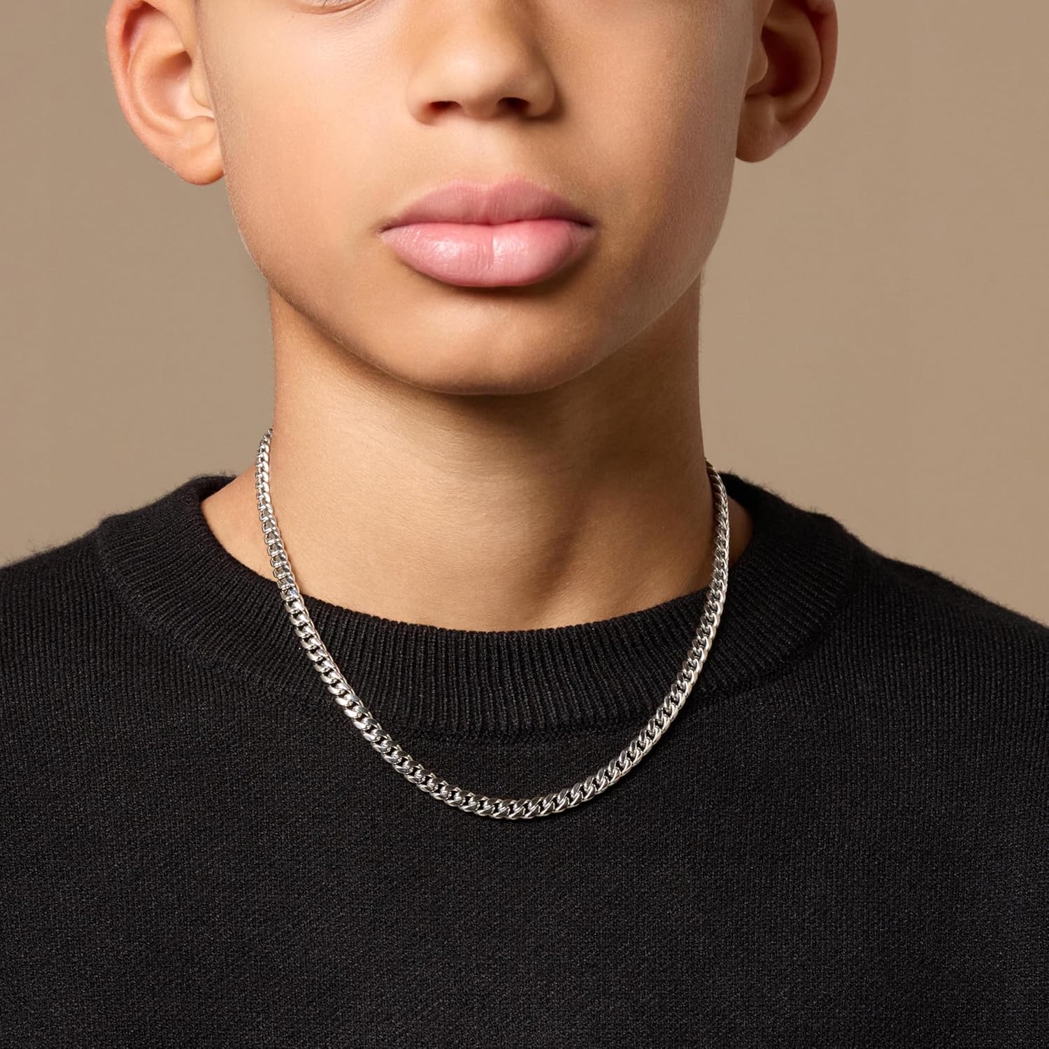 JAXXON - Youth Cuban Link Chain - Gold & Silver, 16-18 inch