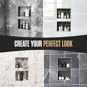 Shower Niche, Shower Niche Insert Tile Ready, 12x20 (13x21), Prefab Box
