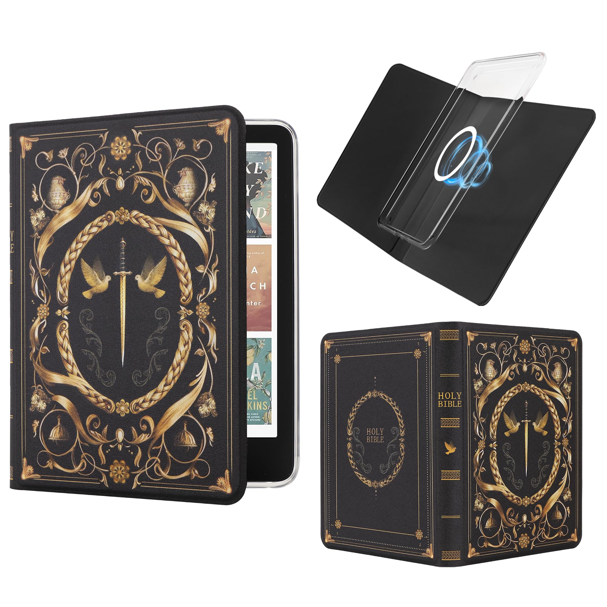 Amazon.com: Vane Oak Magnetic Detachable Book Cover Case for 7