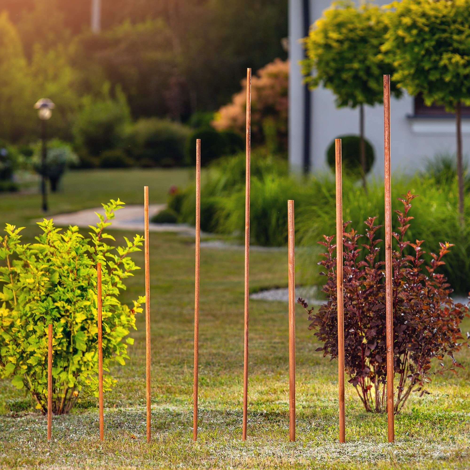 KADAX Holzstbe 150 cm x 23 mm, 20er Set, Pflanzstbe aus imprgniertem Holz,  Holzpfhle als Rankhilfe fr Pflanzen, Bume, Tomaten & Strucher,  Tomatenstbe : Amazon.de: Garten