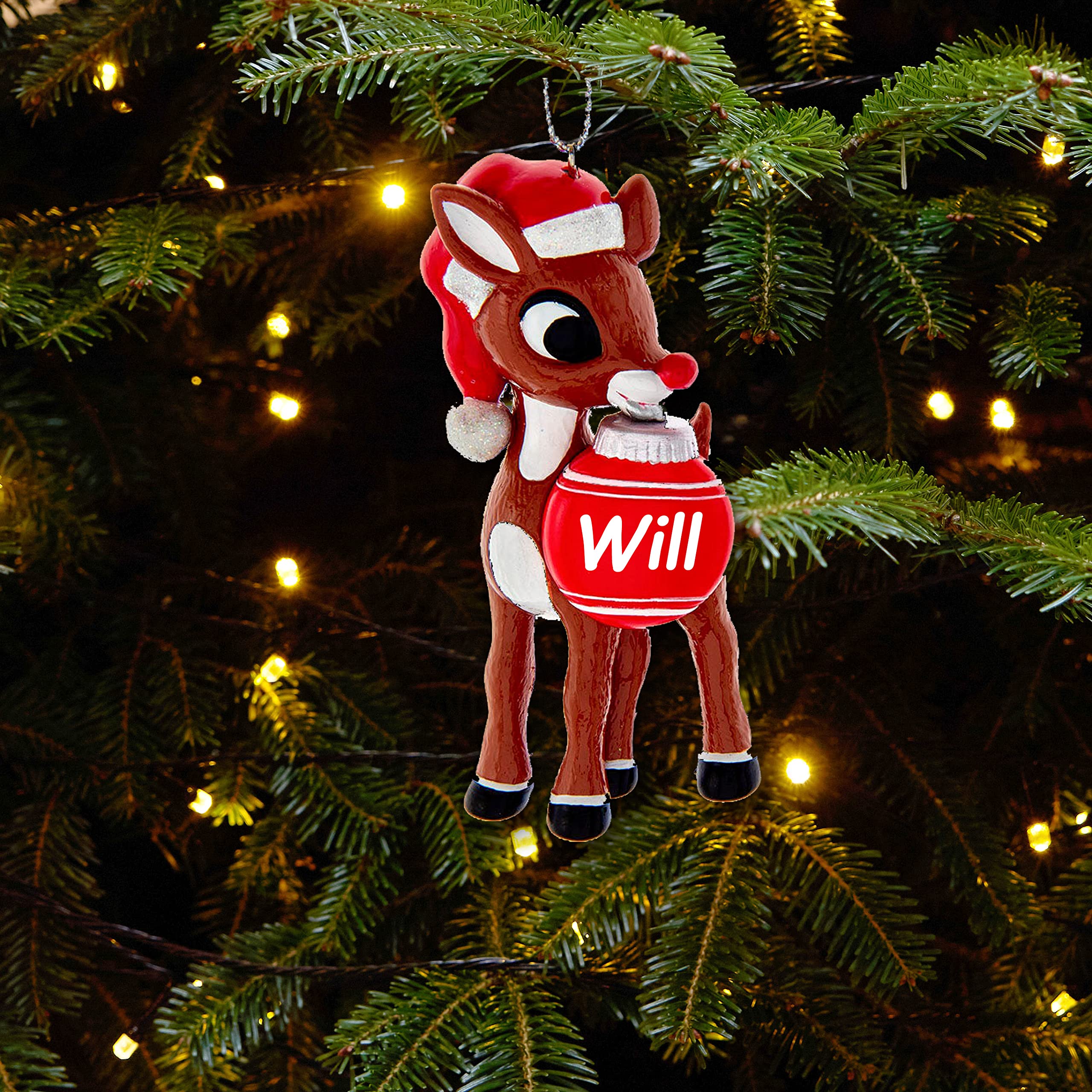 Christmas Rudol Personalized Rudolph Ornament Personalized Twins Christmas Ornaments