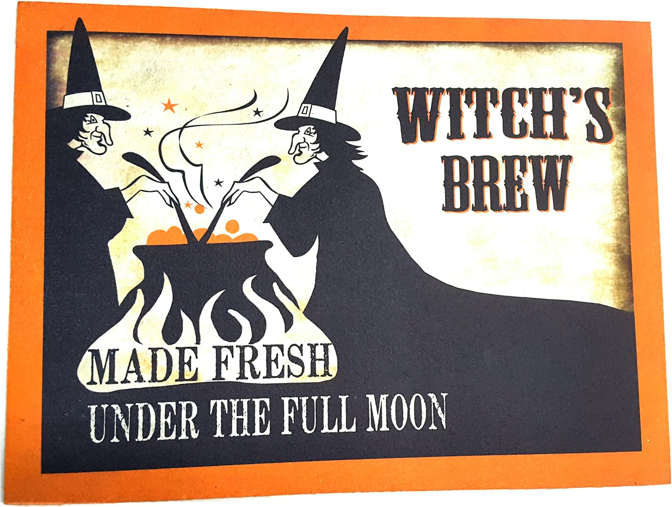 Halloween Scary Spooky Coir Door Mat Indoor/Outdoor 18 in. x 24 in.Witch's Brew (Witch)