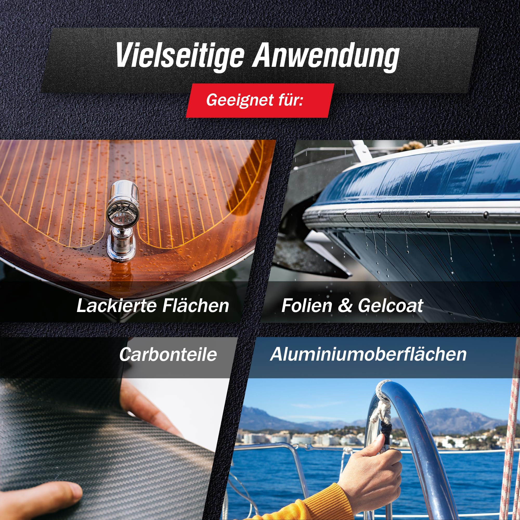ACS3000 – Yacht Keramik Schutzversiegelung Ergänzungsset – yacht keramik versiegelung für neue Lacke, Langzeitschutz, Hochglanz Finish, Marine Beschichtung für Boote & Yachten