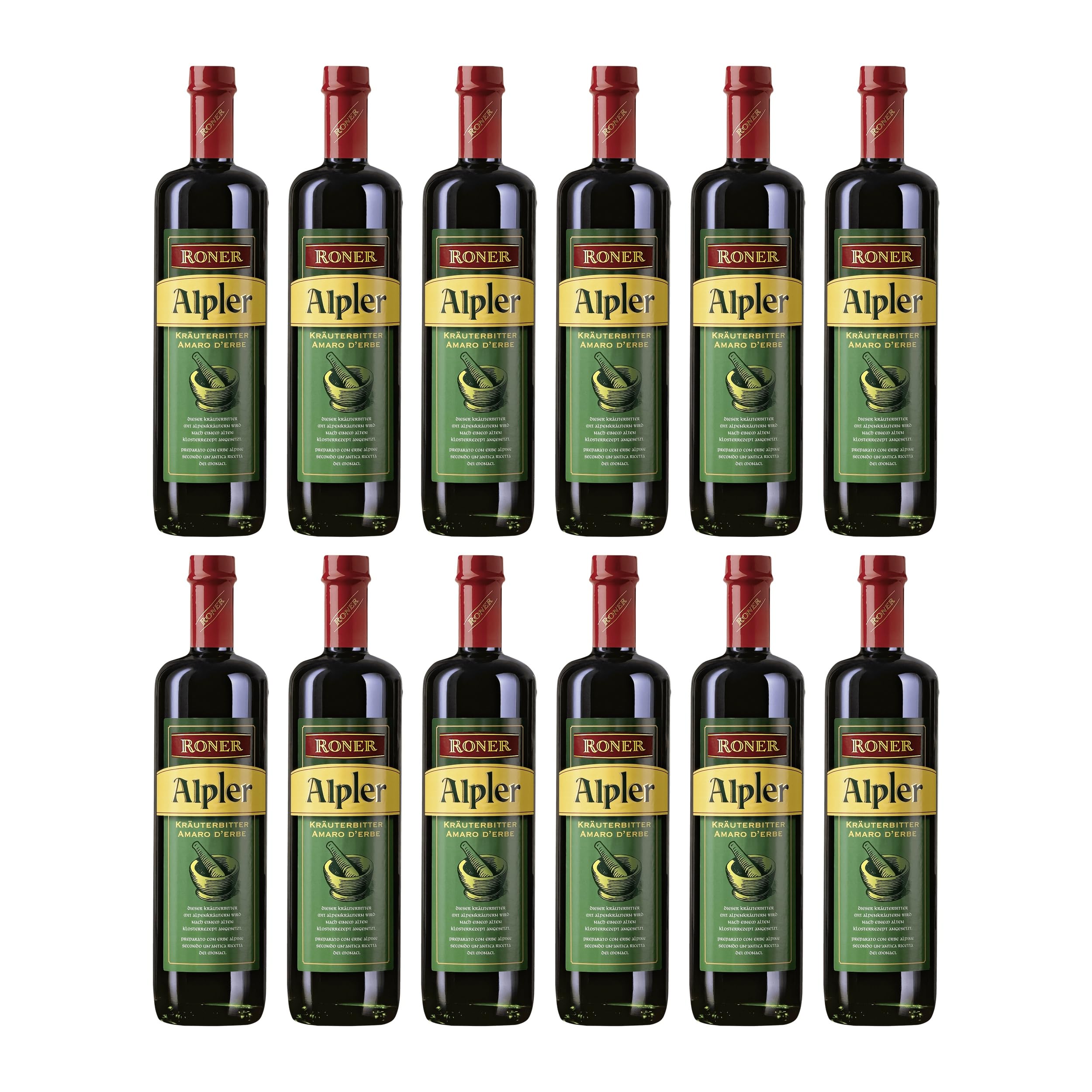Roner Alpler KräuterBitter Italien inkl. FeinWert E-Book (12 x 0.7 l)