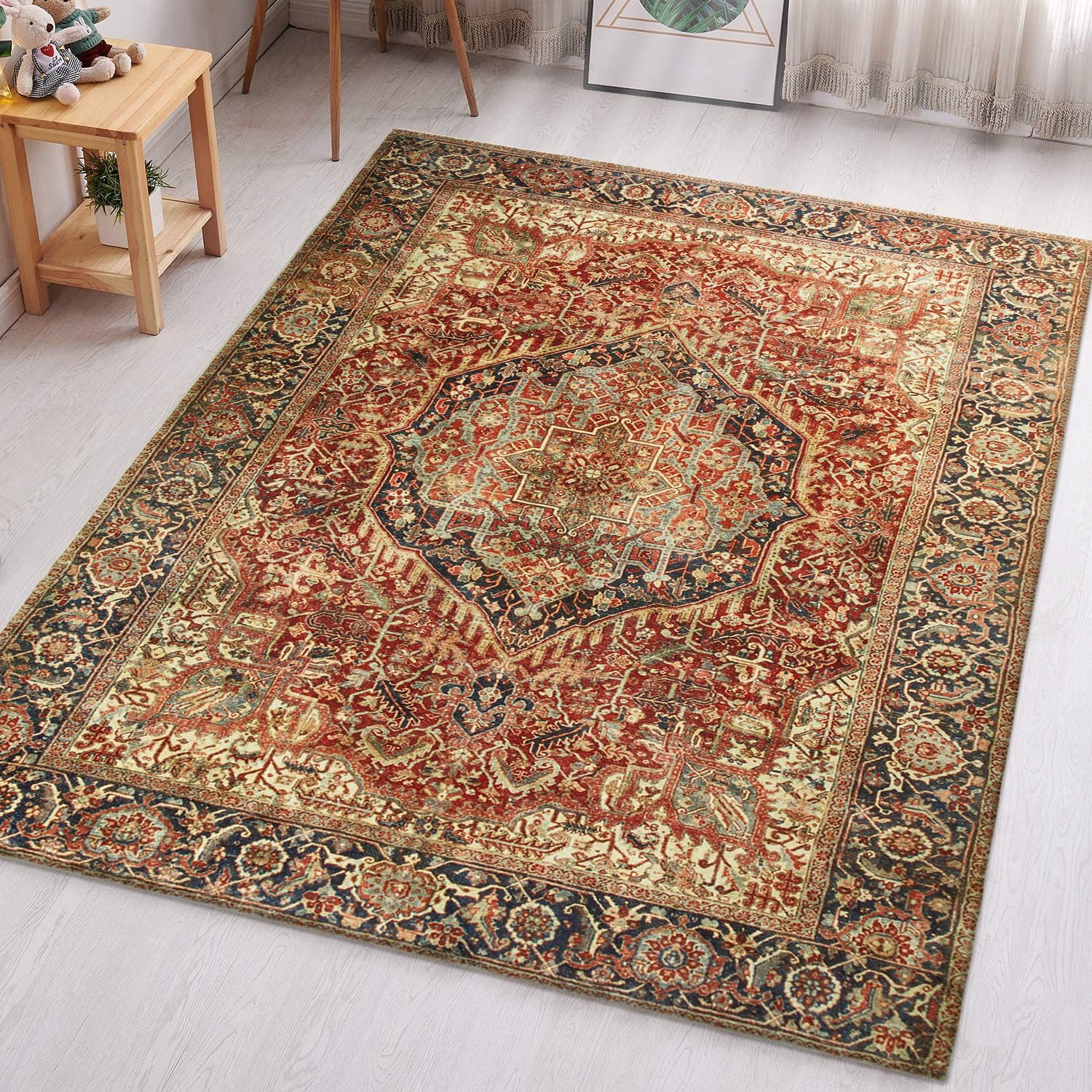 SCARLET RUGS - Emma Collection: Vintage Design Area Rugs for Living ...