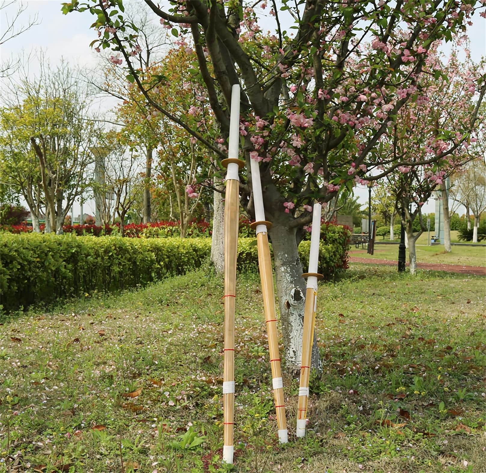 Espadas Katana de bambú Kendo Shinai con guardamanos, Espadas para Disfraces,No Bag,80cm
