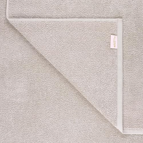 Miniatura 5 de All Design - 4 toallas de mano de secado rápido, muy absorbentes, 100% algodón turco, color plateado hielo para baño, cocina, invitados, piscina,