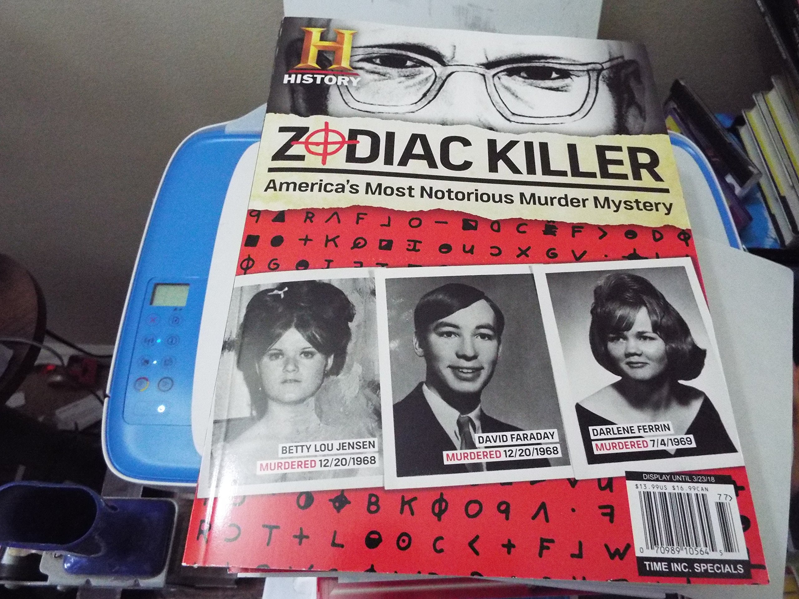 History Channel Zodiac Killer: America's Most notorious Murder Mystery Single Issue Magazine – December 22, 2017
