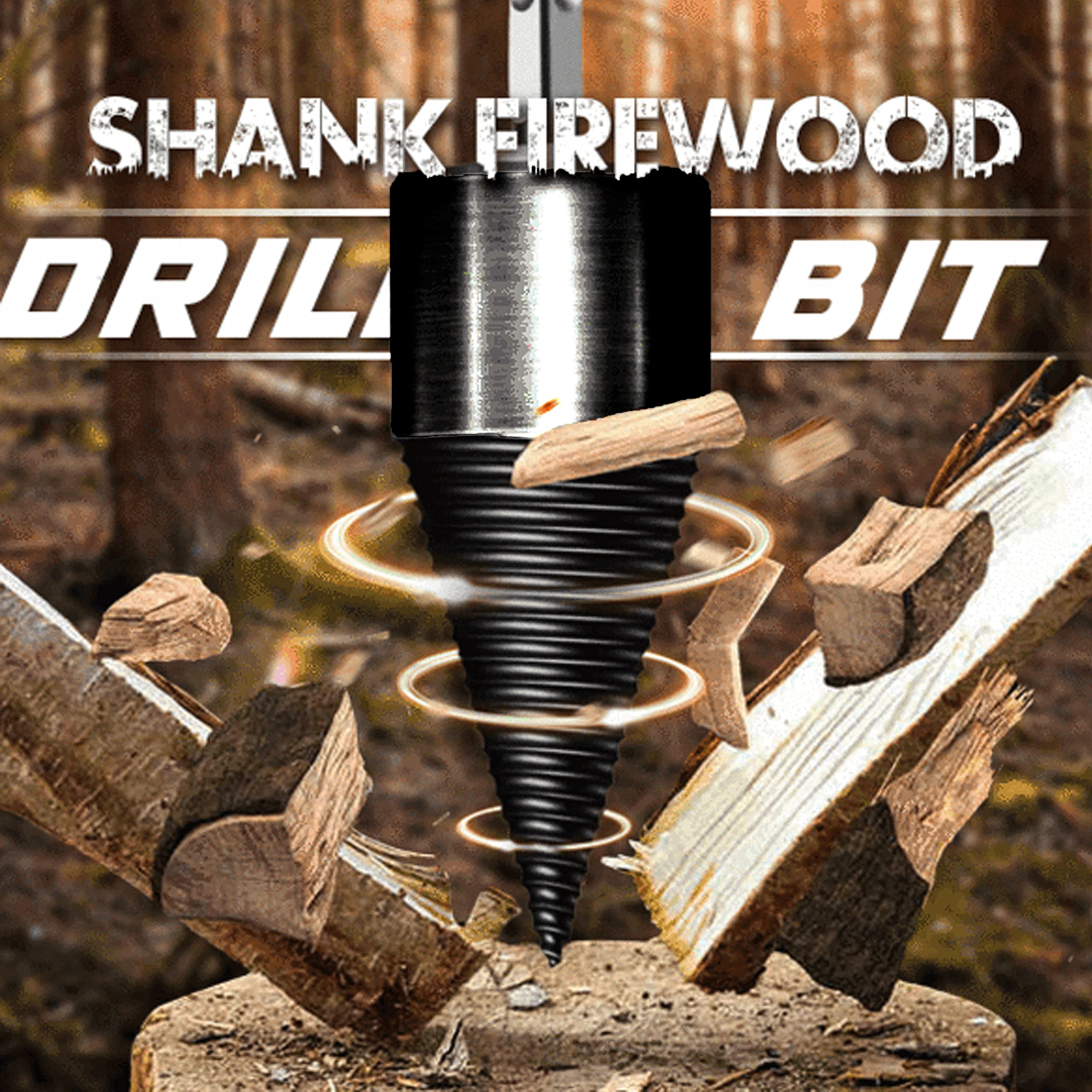 Legna da Ardere Spaccalegna Smontabile Coni Kindling Legno Spaccatura Tronchi Bit Log Splitter Vite Cono Accensione Legna Da Ardere Splitter per Uso Domestico Elettrico Trapano