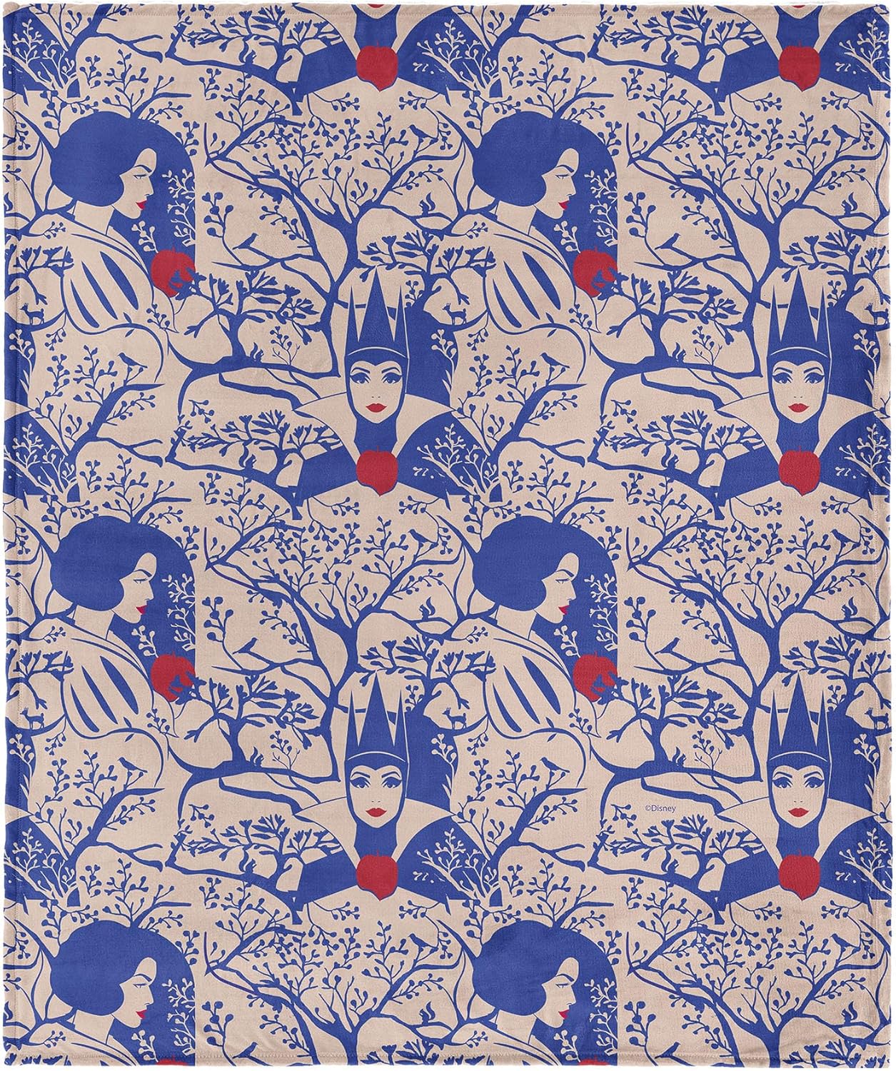 Disney Snow White Forest of Apples Silk Touch Throw Blanket, Soft for Bed, Couch, Travel, Warm Gift, 60 x 80 inches