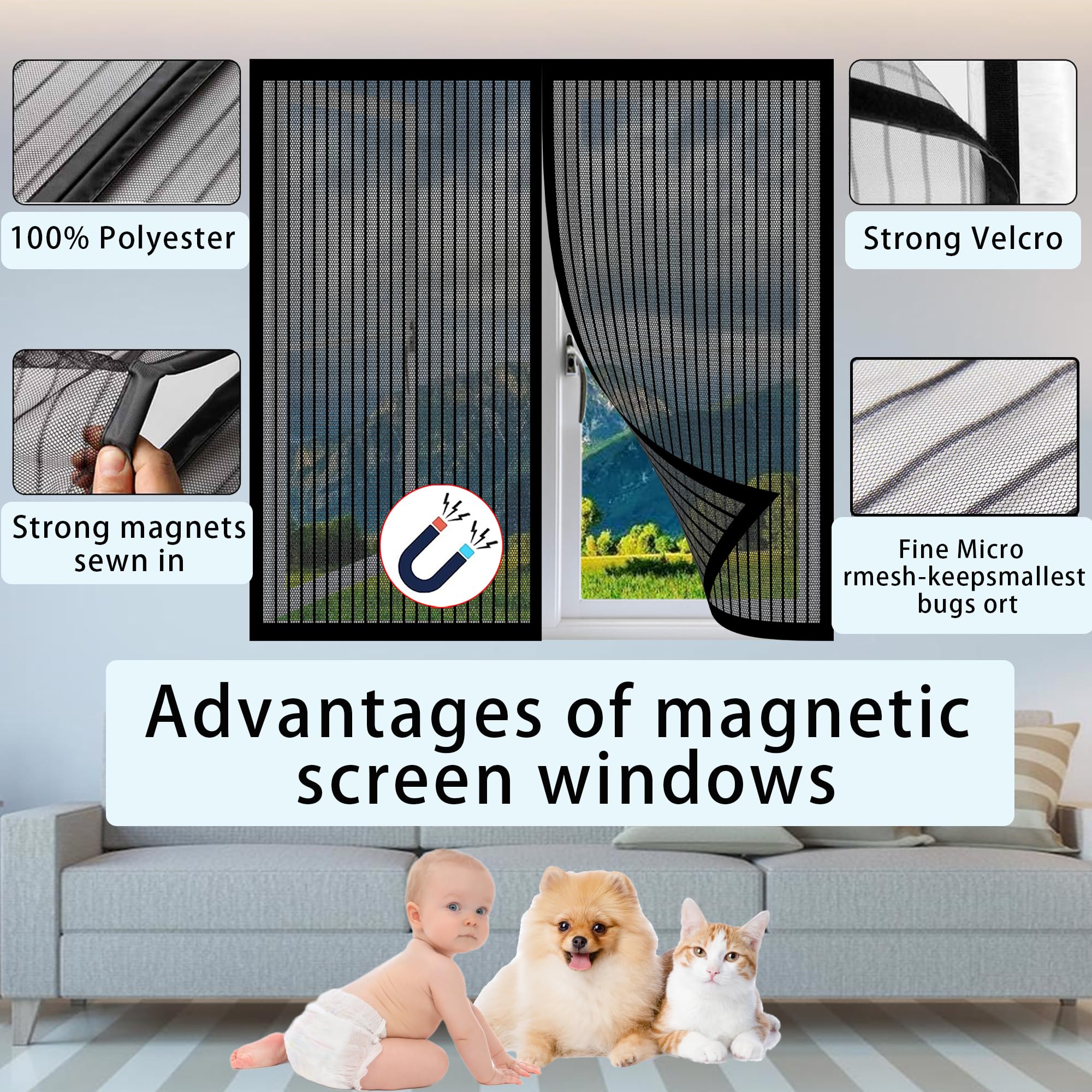 Zanzariera Per Porta Camper - 185x65 Cm Regolabile | Listello Incluso | Montaggio Facile - Foto 2