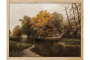 SIGNWIN Framed Autumn Forest Wall Art