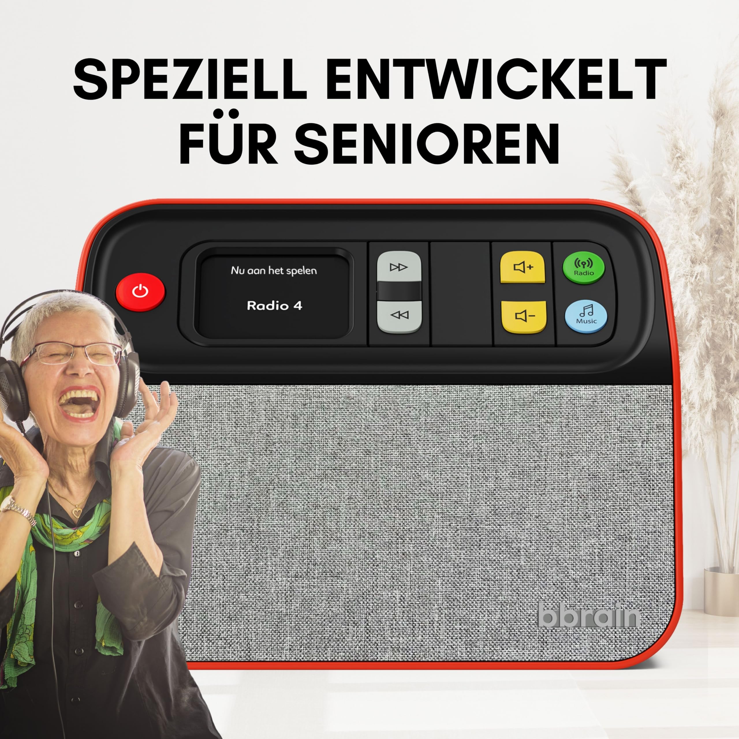 Unvergesslicher Digital-Radio DAB/DAB+ FM und Musik-Player, der sich an alle Altersgruppen und Fähigkeiten anpasst.