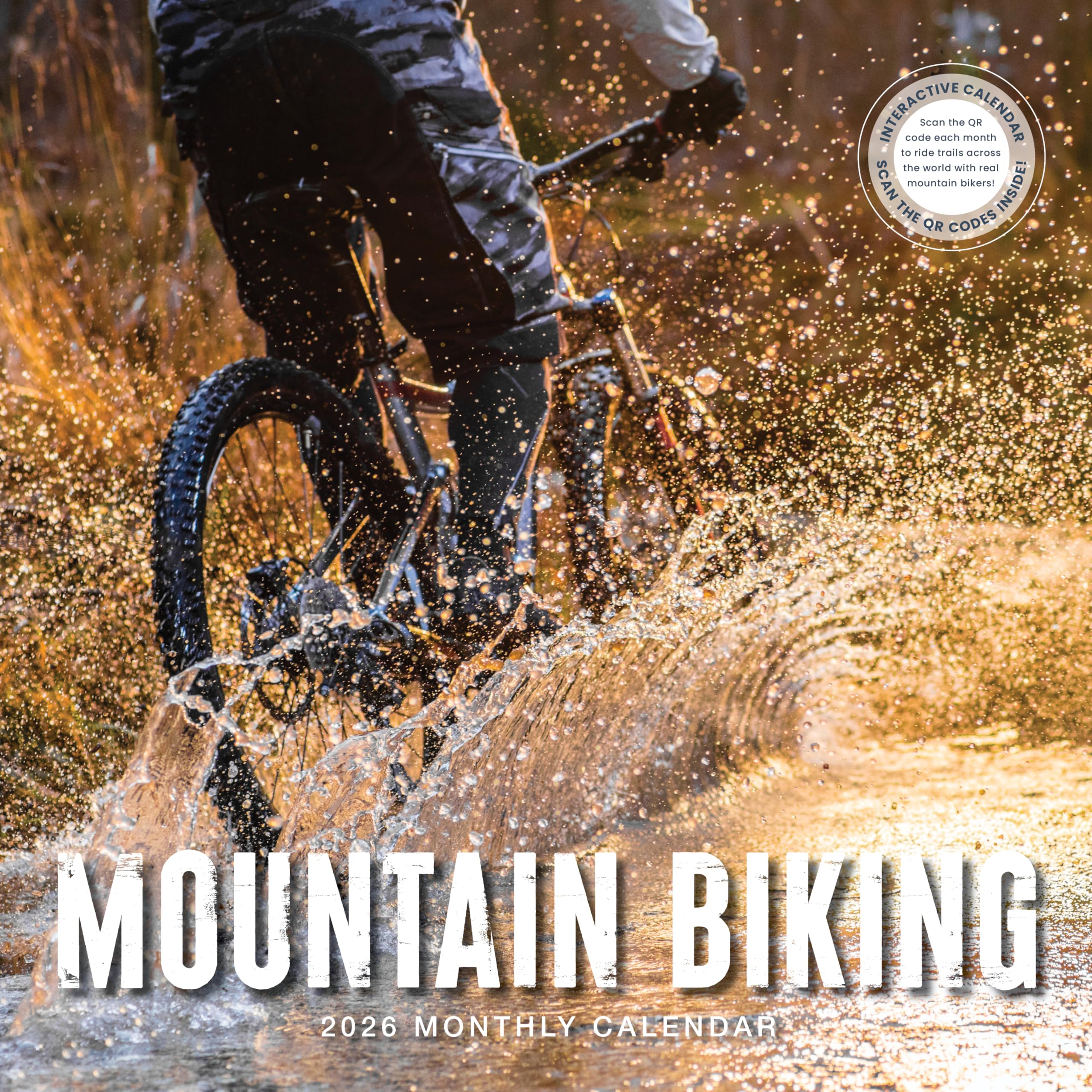 Mountain Biking 2026 Calendar | 2026 Wall Calendar | Monthly Planner | Planner 2026-2027 | Marble City Press | 12” x 24” | Sustainable | Plastic Free