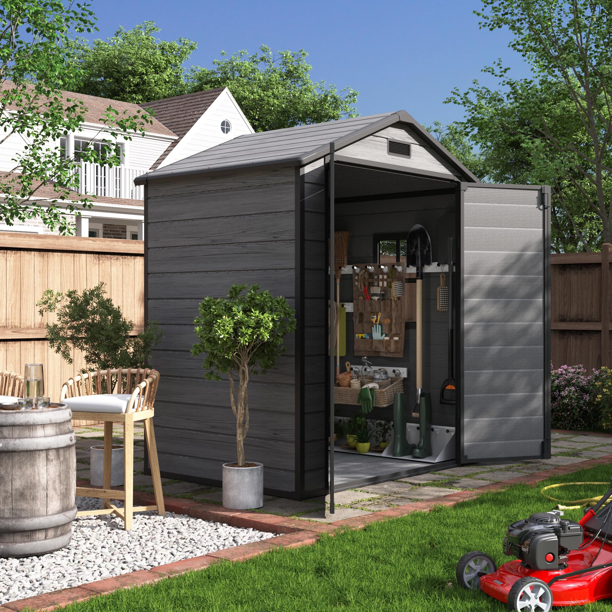 UDPATIO 6x4.5 FT Shed