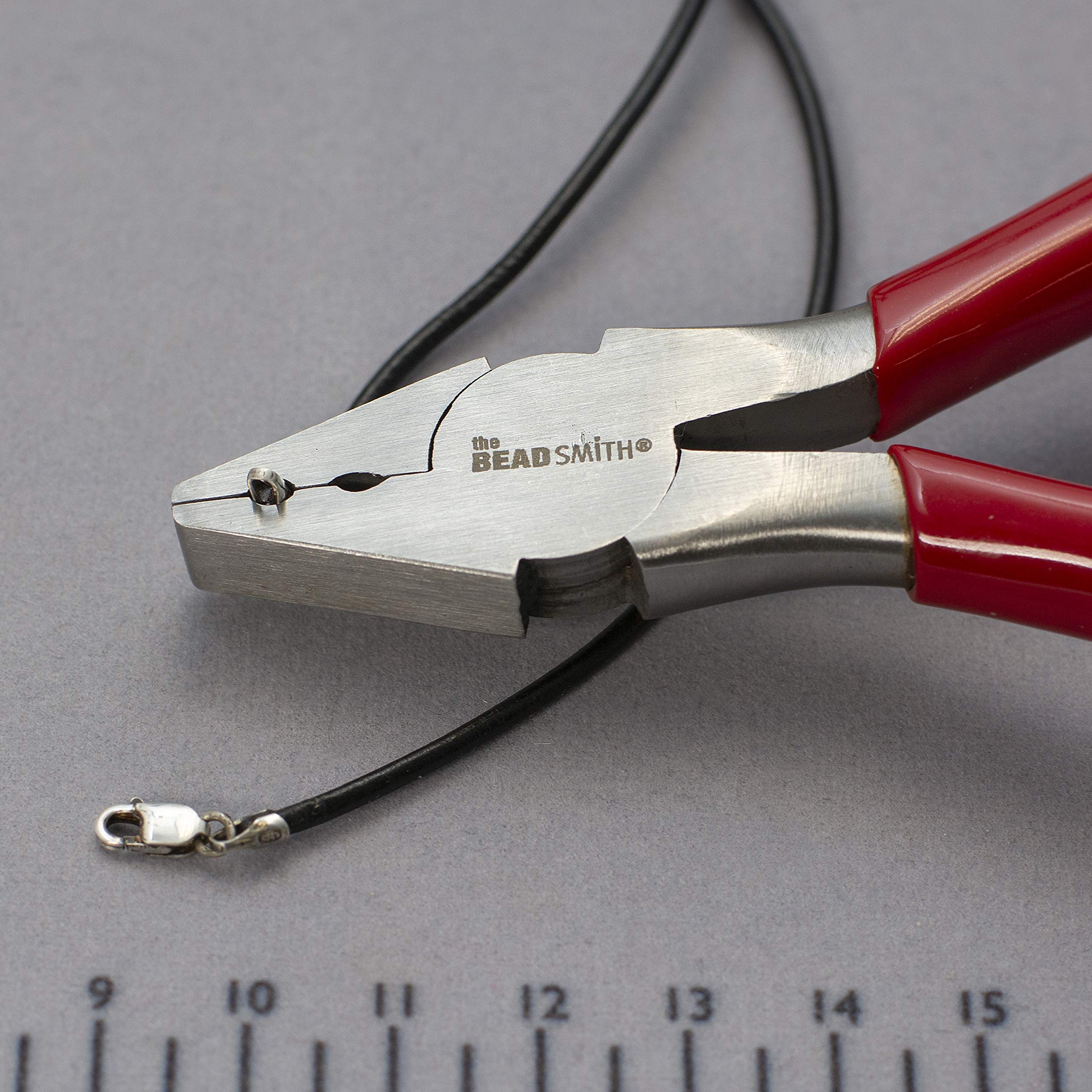 The Beadsmith Składane szczypce zaciskowe do skóry, zamszu i zaciskania, materiały do produkcji biżuterii
