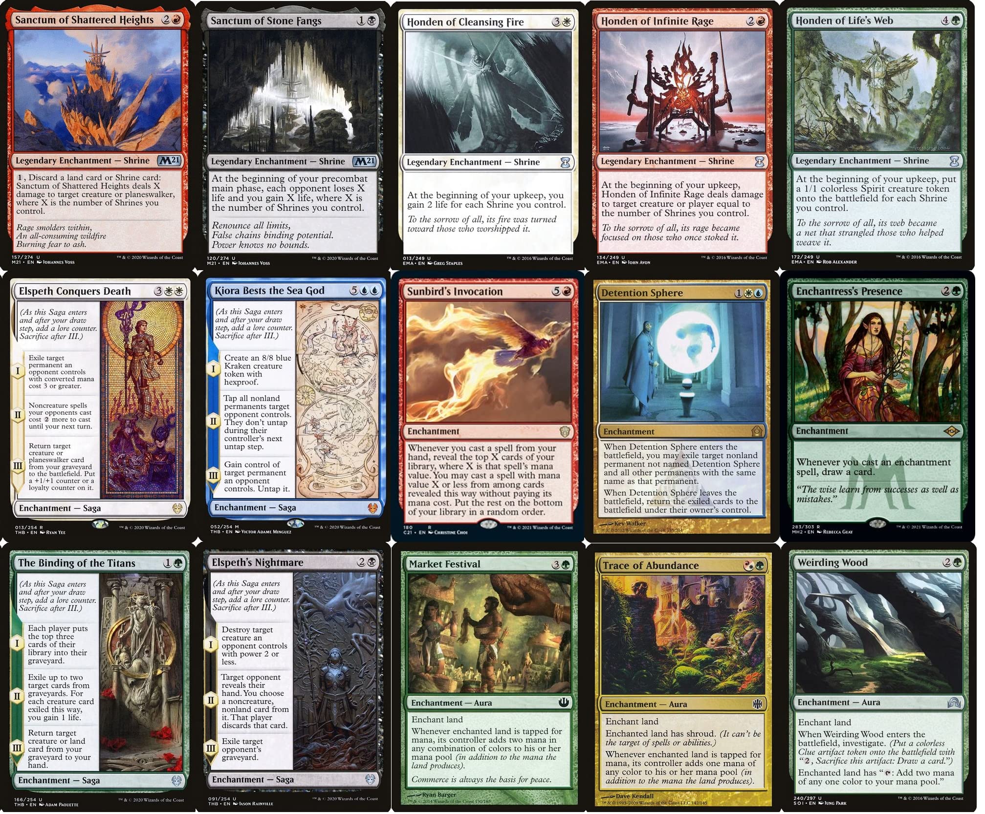 mtg 5 color shrine commander deck Enchantment Tribal - Jodah - - EDH - 100 Card - Custom Magic The Gathering Deck Myr which can synergize to Magic The Gathering Beta Type:Case [24 box]