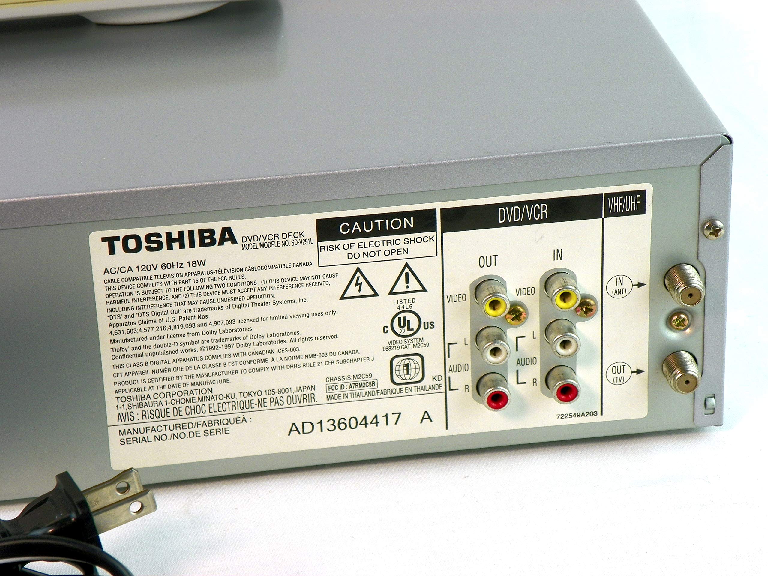 Toshiba SDV291 DVD/VCR Combo , Silver