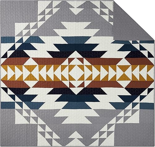 Miniatura 5 de Pendleton  Juego de edredón Explorer  Funda de cama de algodón suave  100% algodón  Decoración rústica del hogar  Individual, matrimonial, Queen y