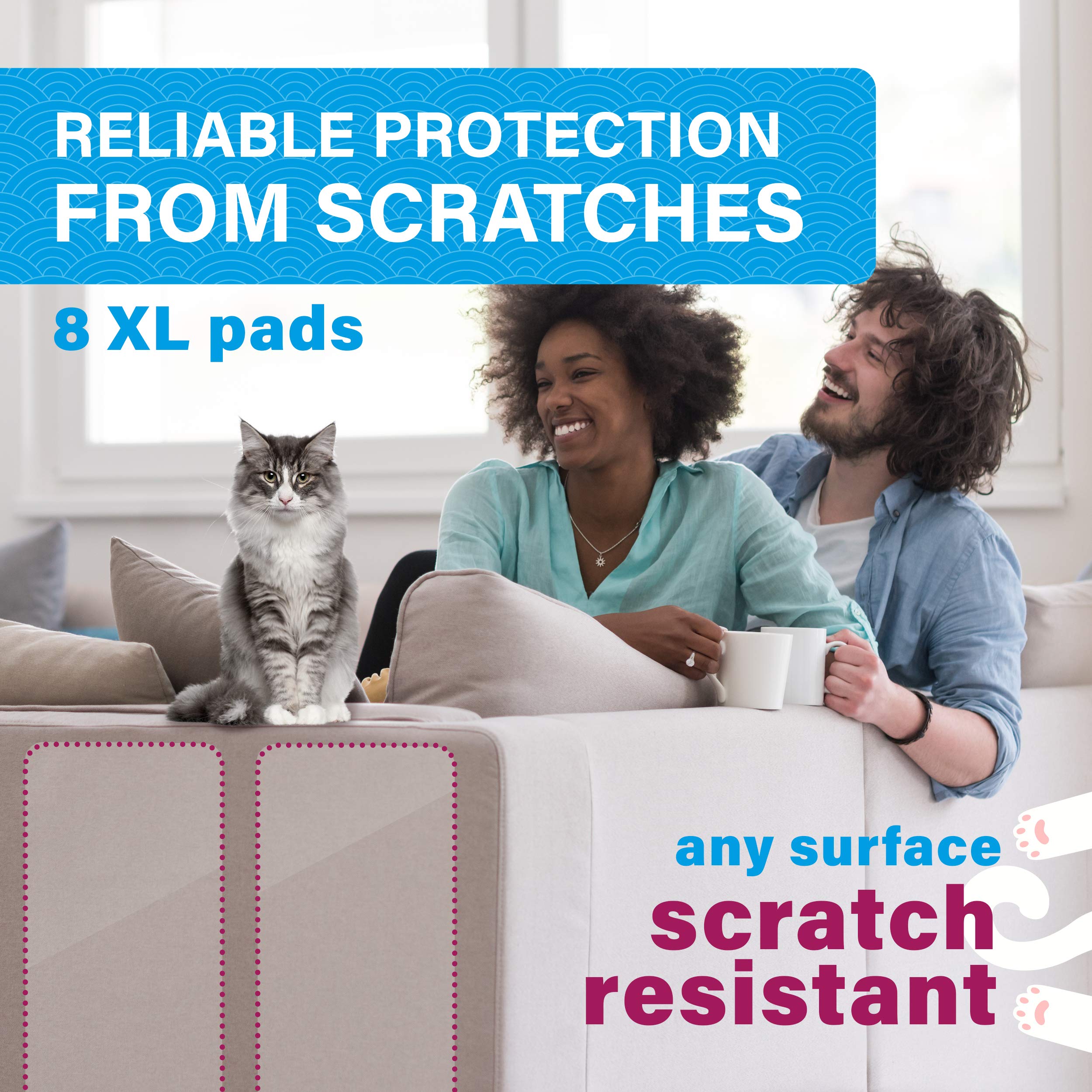 Protector de Muebles para Gatos, 12 Hojas, Protector de sofá para Gatos, protección de Muebles contra arañazos de Gatos, Protectores de arañazos para Muebles, Protector de sofá
