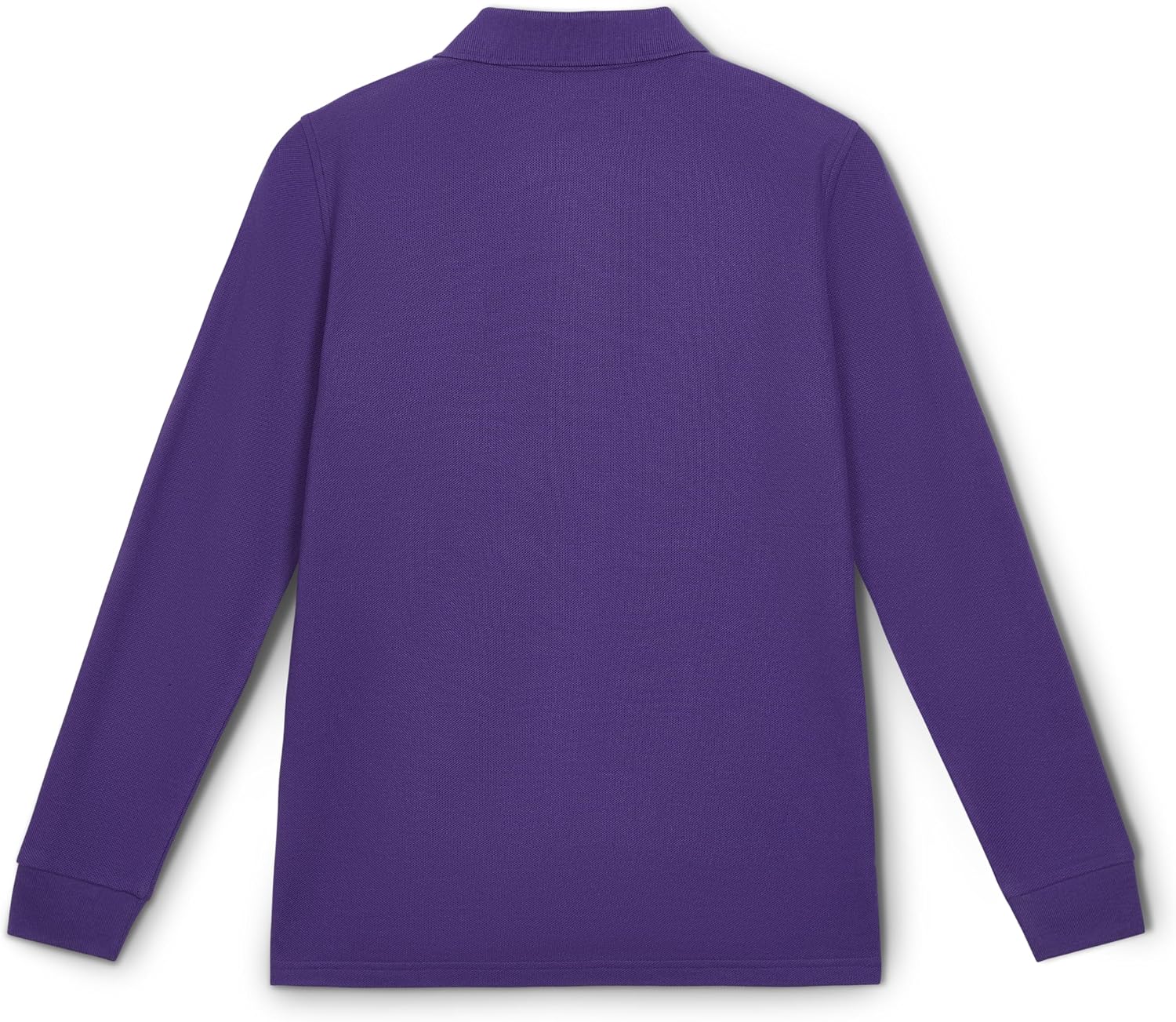 Kids Embroidered Long Sleeve Pique Polo Shirt
