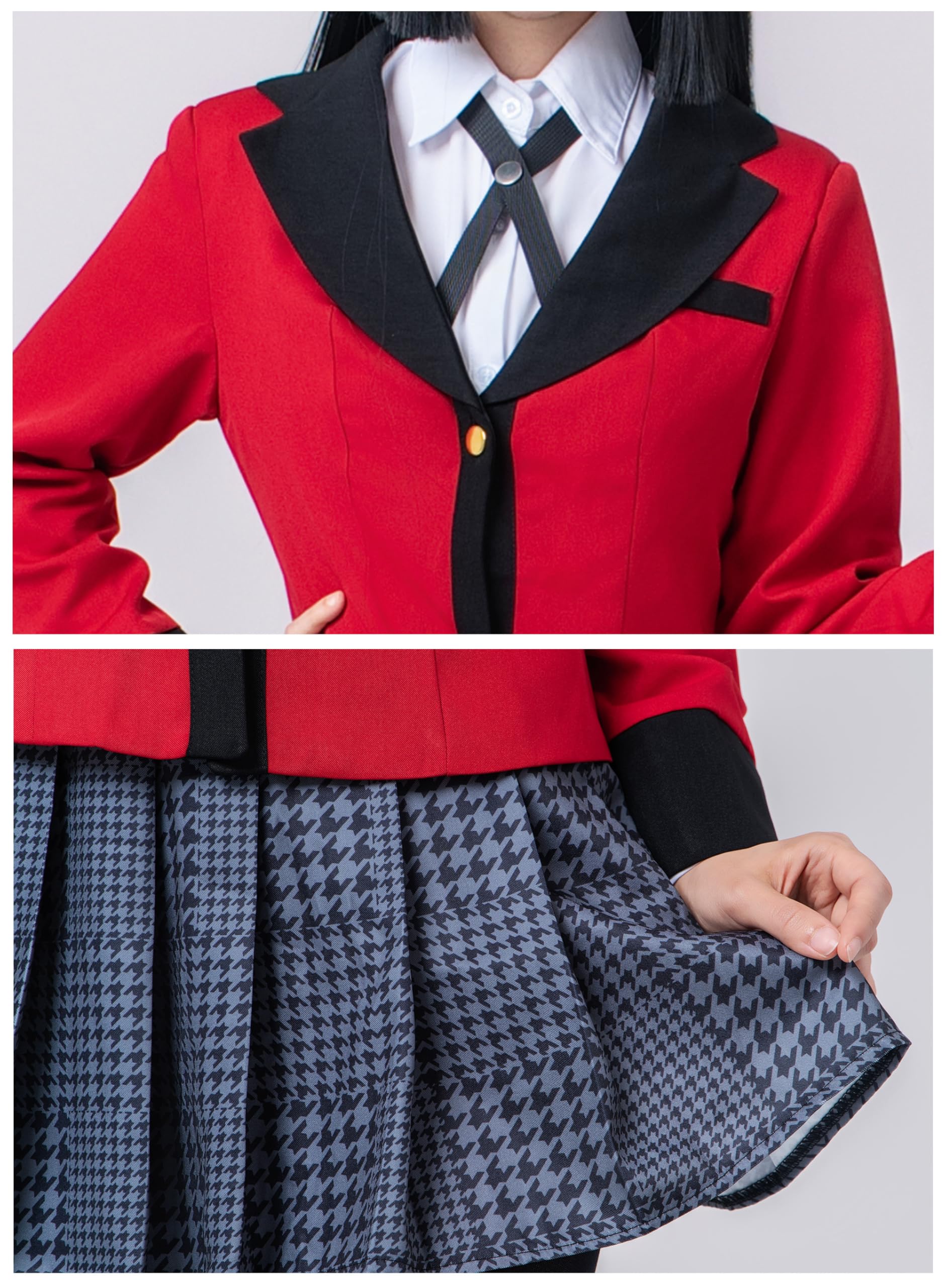 OSIAS Anime Kakegurui Jabami Yumeko Disfraz de Cosplay