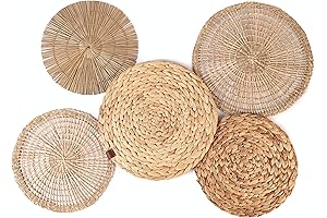 Decorative Plates for Wall Hanging: Jazz Up Your Space with Boho Woven Baskets