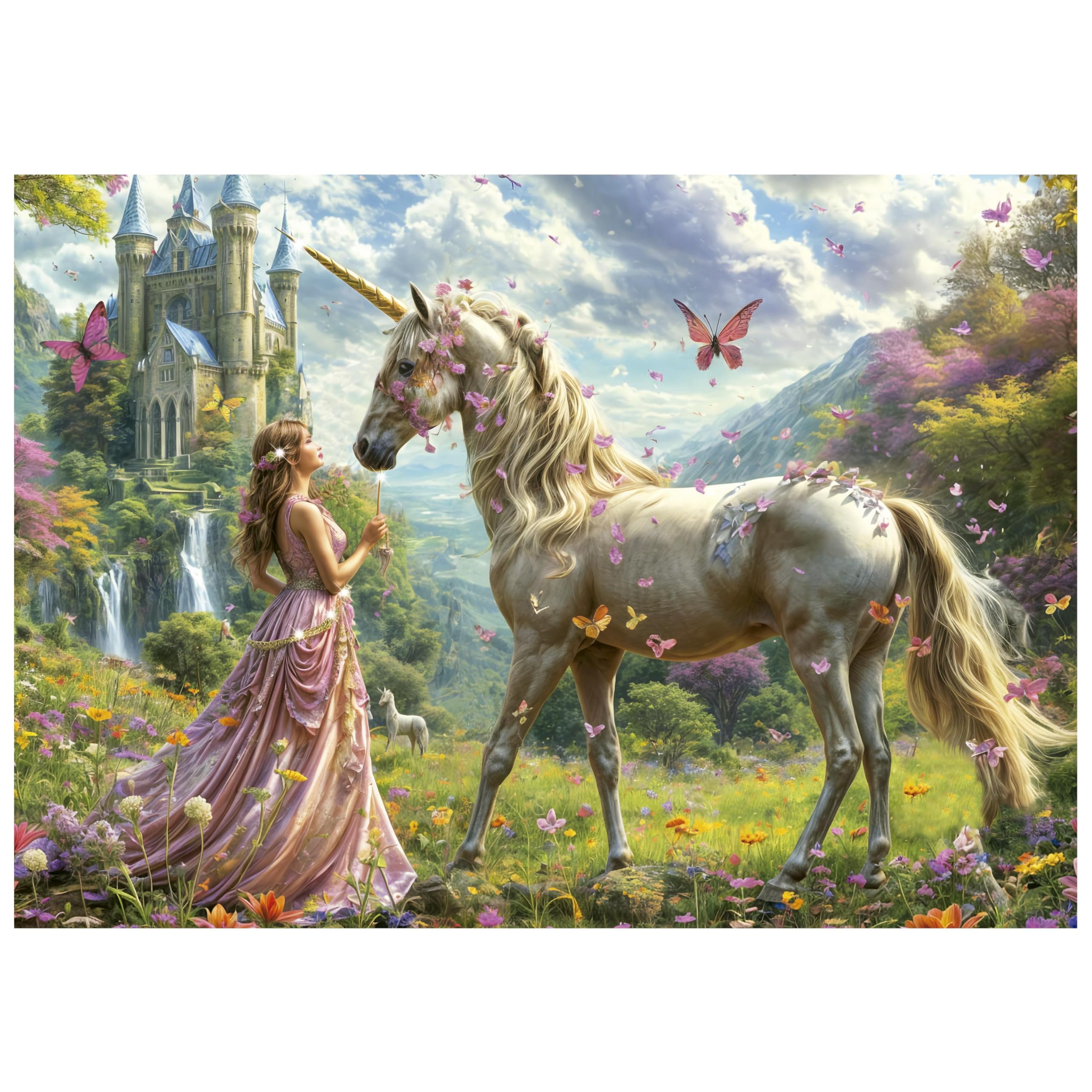 Ravensburger Puzzle 500 Teile – Einhörner Am Fluss, Fantasy-Puzzle Für Erwachsene & Kinder Ab 12