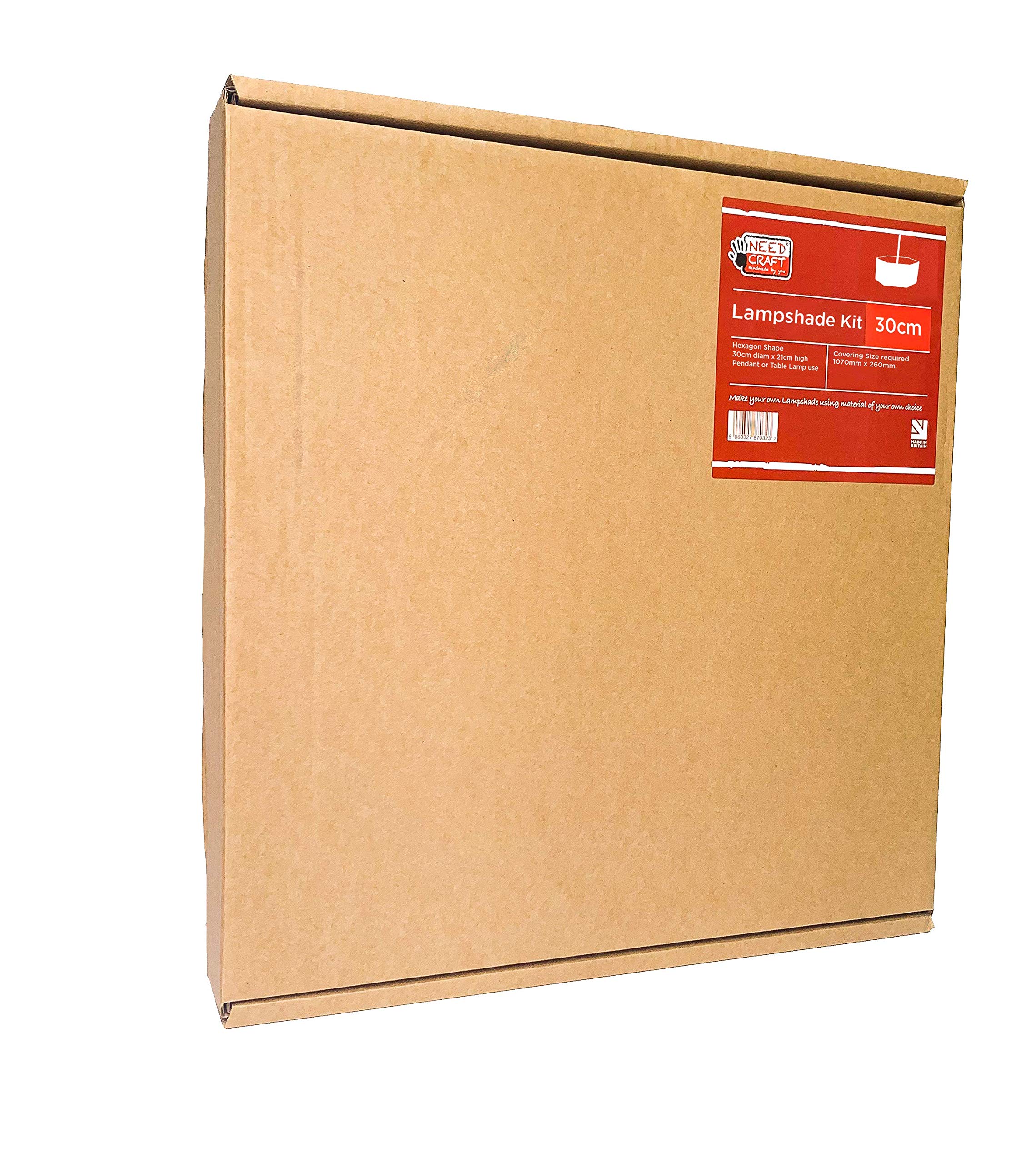 30cm Hexagon Lampshade Making Kit for Ceiling Pendant Lights and Table/Floor Lamps