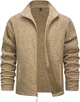 TACVASEN Vestes en polaire pour hommes Full Zip Lightweight Veste Casual Soft Warm Coats avec des poches