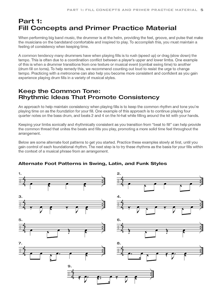 Big Band Drumming Fill-osophy: Book & MP3 CD: Fidyk, Steve
