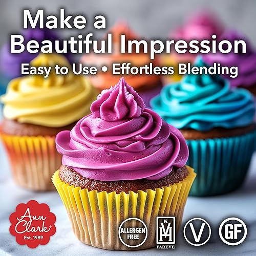 Miniatura 6 de Ann Clark Super Black Gel colorante para alimentos, grande, 4.5 onzas, grado profesional, fabricado en Estados Unidos