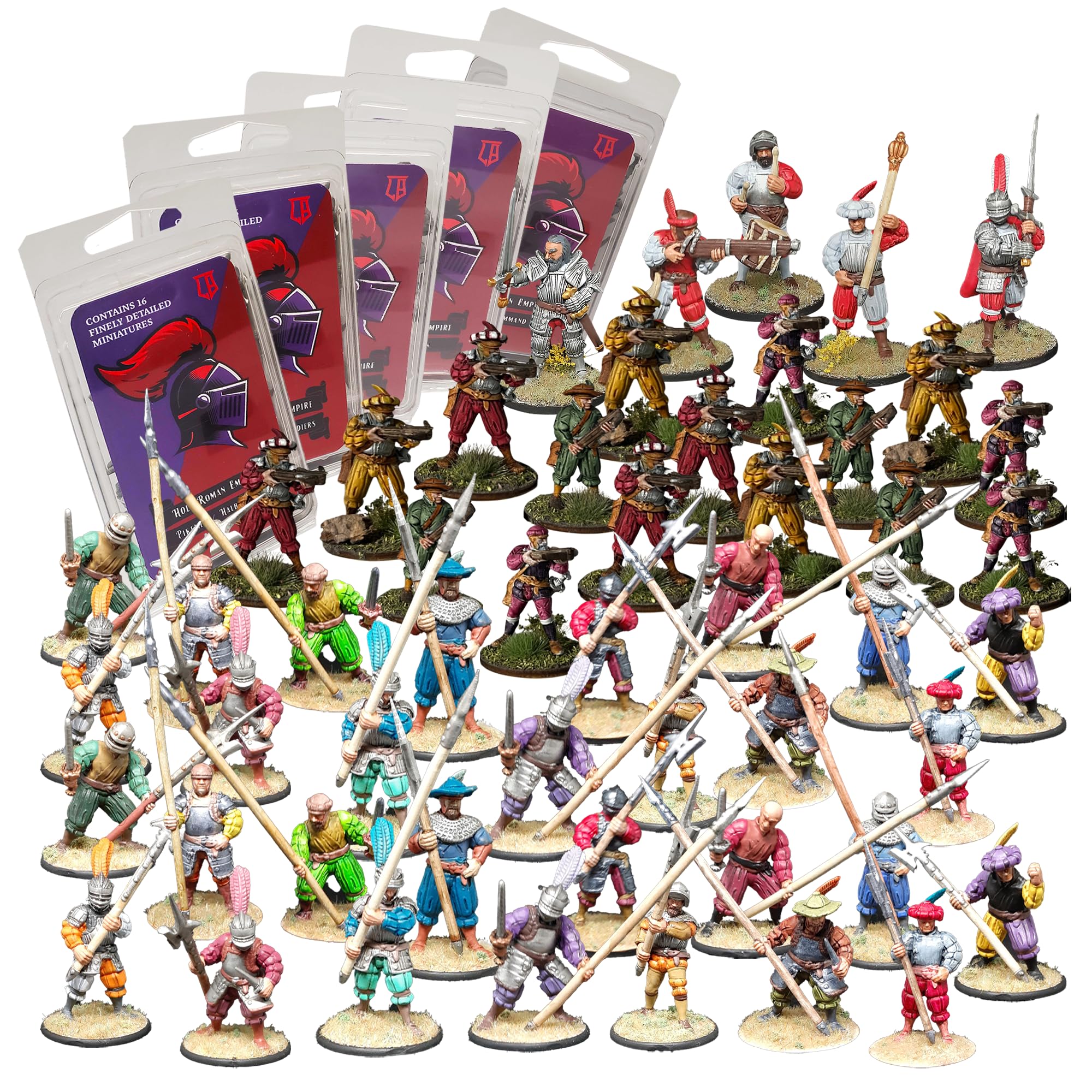 Ludus Bellum - Holy Roman Empire Blades & Bolts Battalia - 28mm Miniature Models for Wargames and DND - Historical German Tabletop Miniatures for Warhammer, Dungeons & Dragons, Pike & Shotte and RPGs