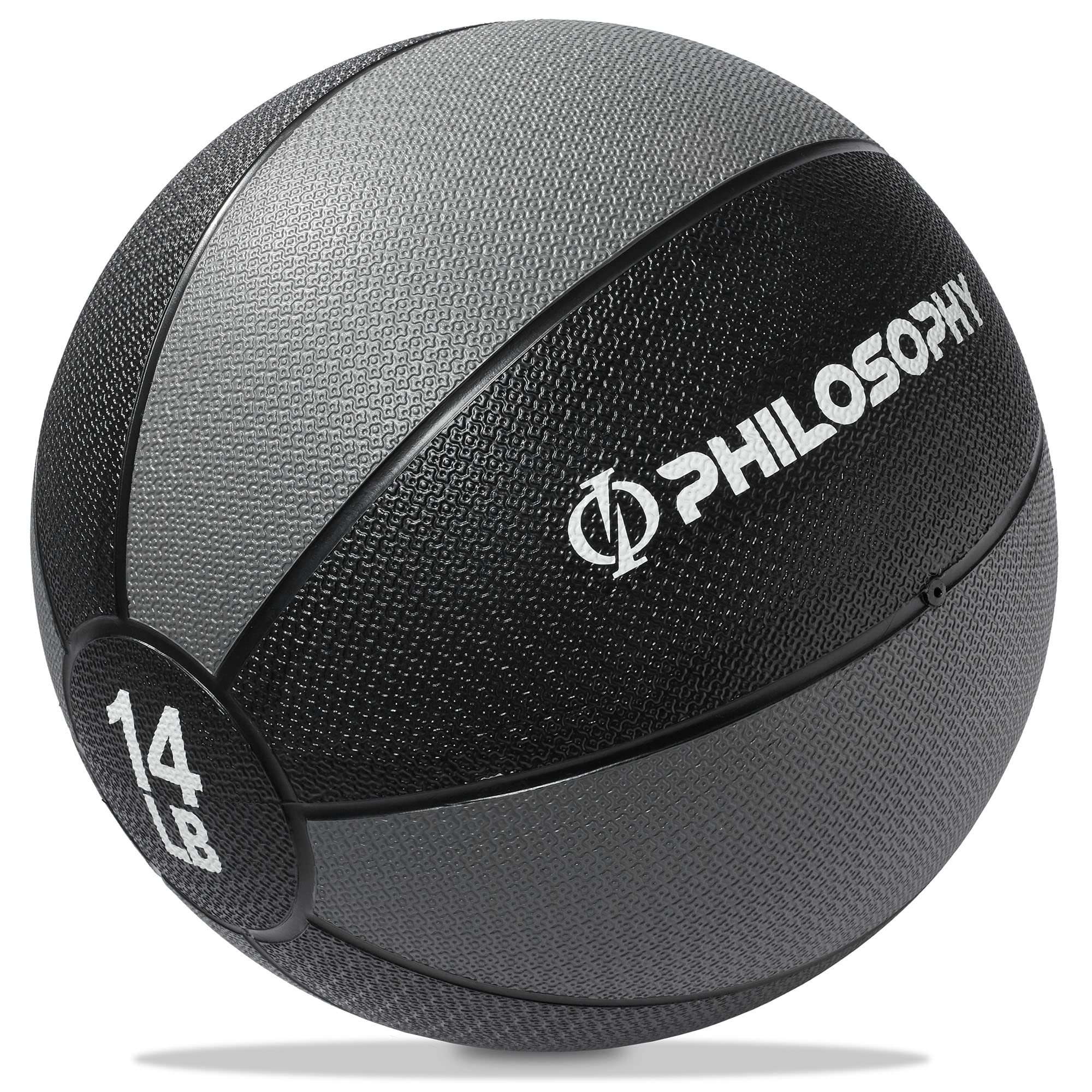 Philosophy Gym Medicine Ball - Weighted Fitness Non-Slip Ball