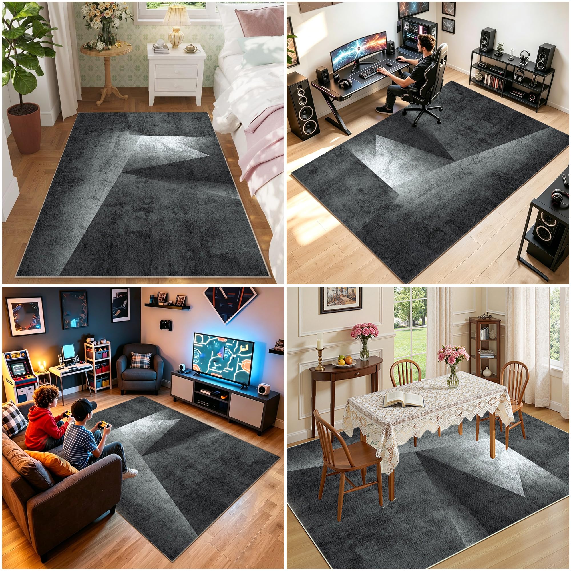Alfombrilla para Silla de Oficina, Alfombra Silla Oficina Gaming Protector Suelo Silla Ruedas 100 x 140 cm Tapete Protector de Suelo antiarañazos Tapete de Protección de Madera baldosas Suelos Duros