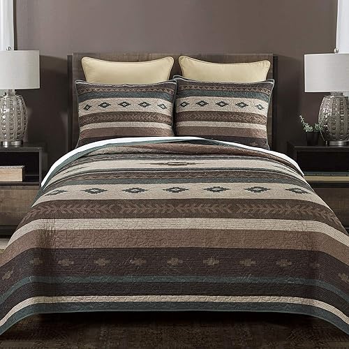 Miniatura 5 de Donna Sharp Juego de ropa de cama individual – 2 piezas – Juego de edredón Sierra Vista Southwest con edredón individual y funda de almohada