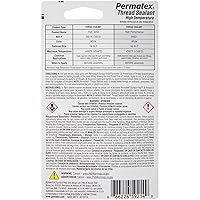 Vista 2 de Permatex 59214 Sellador de roscas de alta temperatura, tubo de 0.2 fl oz, 1 unidad