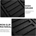 PIC AUTO Heavy Duty Rubber Floor Mats, Purple Aluminum Film Car Mats Set, Front and Rear Car Mats with Anti-Slip Backing, All Weather Protection, Trim-to-Fit for Automotive SUV, Sedan, Van