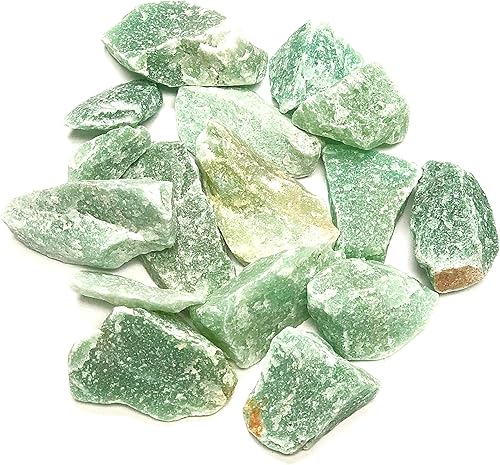 Miniatura 2 de Zentron Crystal Collection - Piedras naturales de aventurina verde áspera grandes piezas de 10in 12 libra