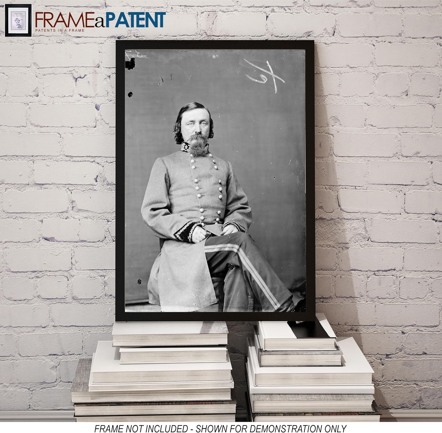 George E. Pickett Photograph - Historical Artwork from 1860 - (18" x 24") - Semi-Gloss