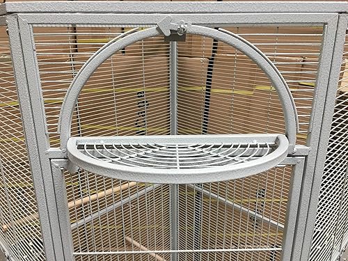 Miniatura 6 de Jaula de loro para pájaros de esquina extra grande de 64 pulgadas para cacatúas, periquitos, periquitos, loro, con faldas de semillas de metal,