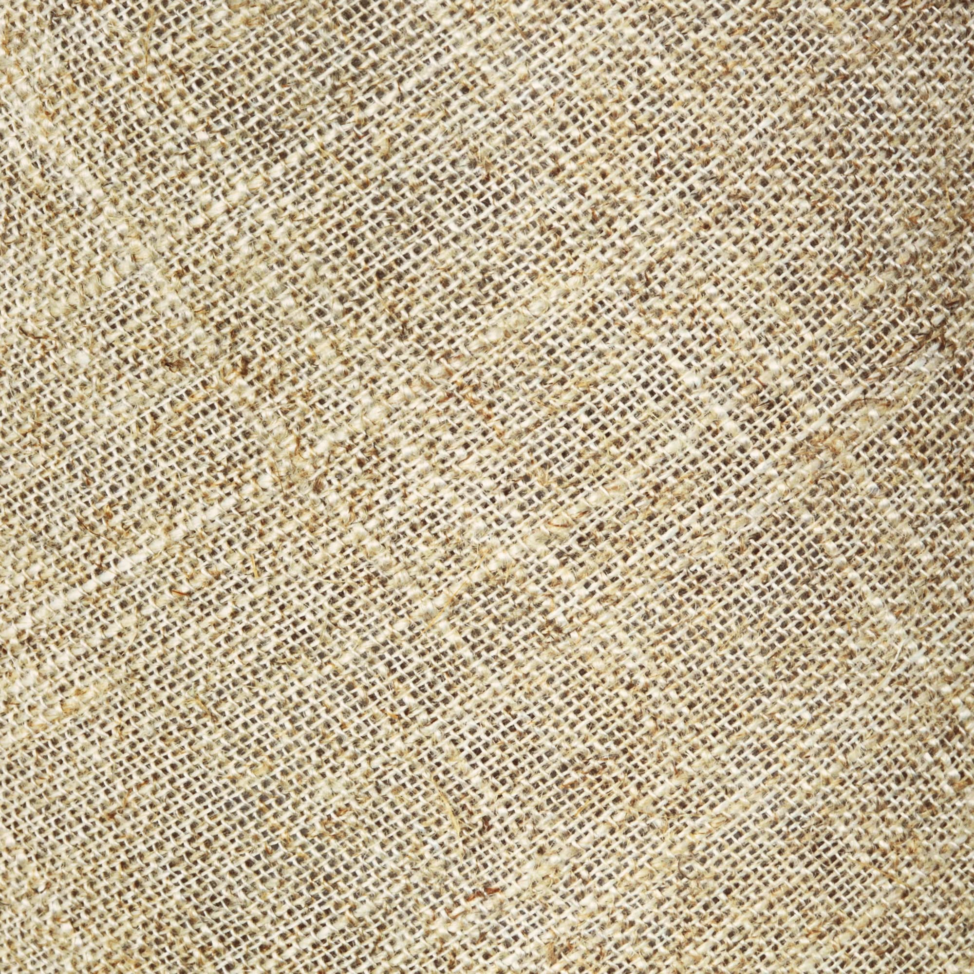 ledscom.de 2 piezas pantalla, lino, yute, cáñamo, textil, tela, beige-natural, 200mm Ø