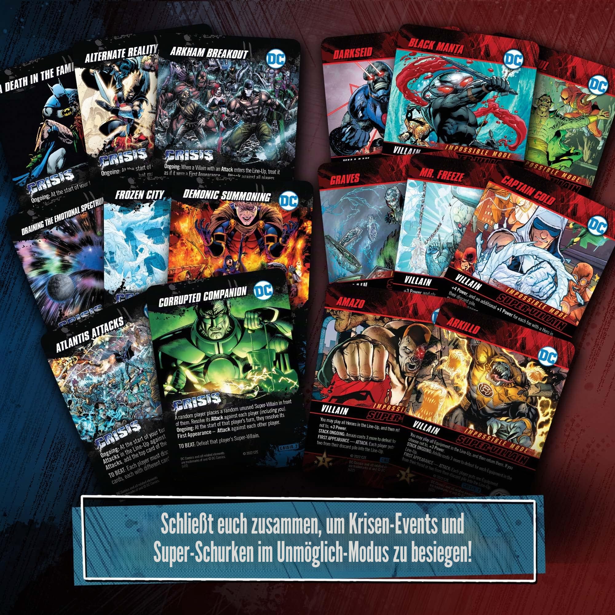 Cryptozoic Entertainment | DC Deck-Building Game: Crisis Collection 1 | Kartenspiel | Alter 15+ | 1-5 Spieler | 120 Minuten Spielzeit, CZE29408, Mehrfarbig