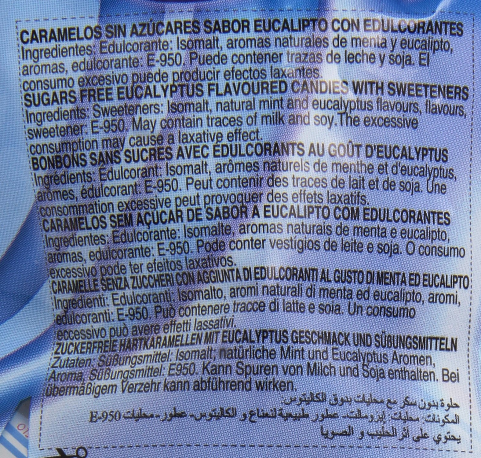 Intervan Pictolin - Caramelos sin azúcares de eucalipto con edulcorantes , 1 kg