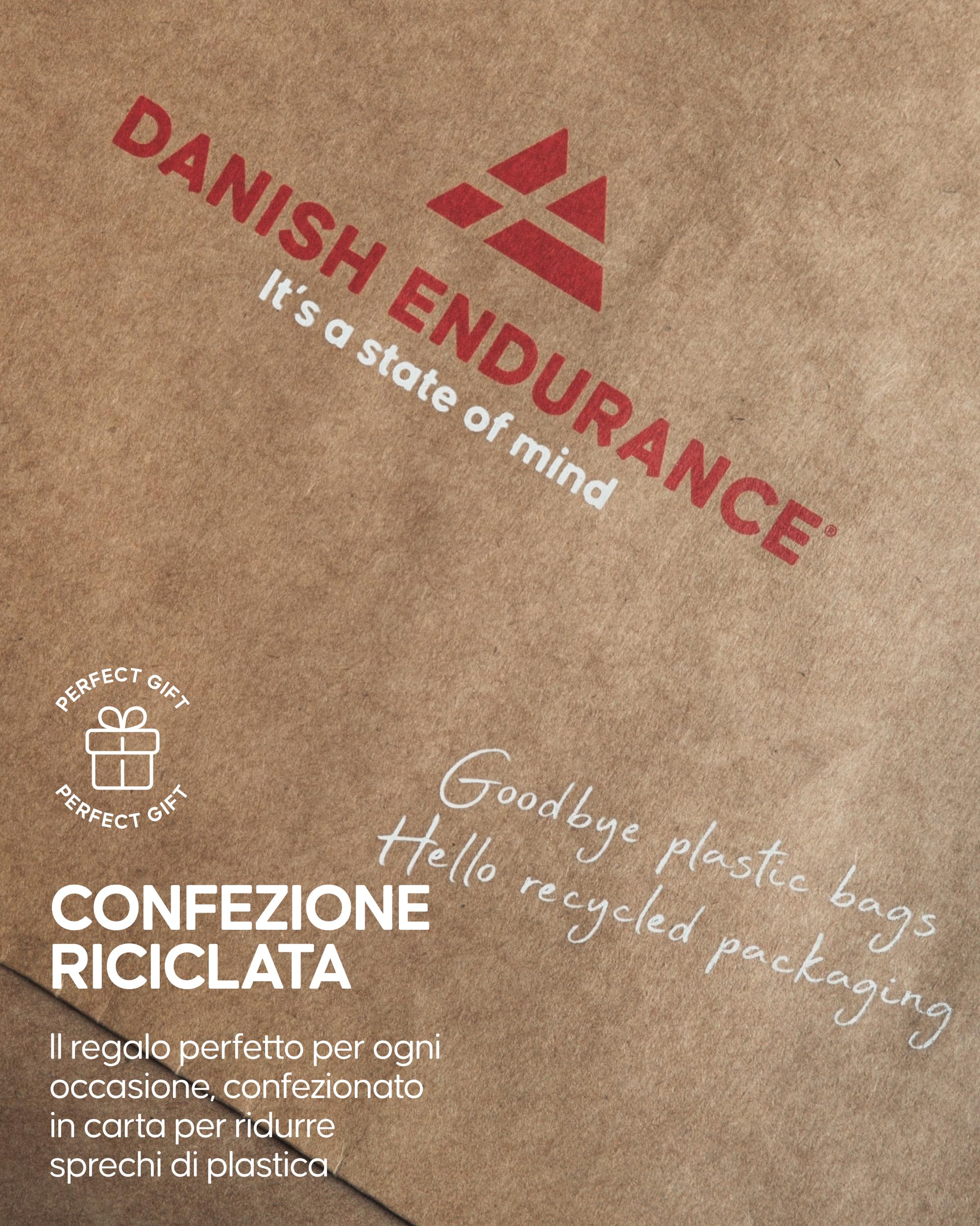 DANISH ENDURANCE Calze di Contenimento in Cotone Biologico 14-18 Mmhg, Lavoro, Sport, Recupero, Uomo e Donna, 3 Paia