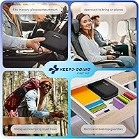 Vista 7 de KeepGoing - Kit de primeros auxilios de viaje para automóvil, hogar, senderismo, campamento y emergencias al aire libre, botiquín de primeros