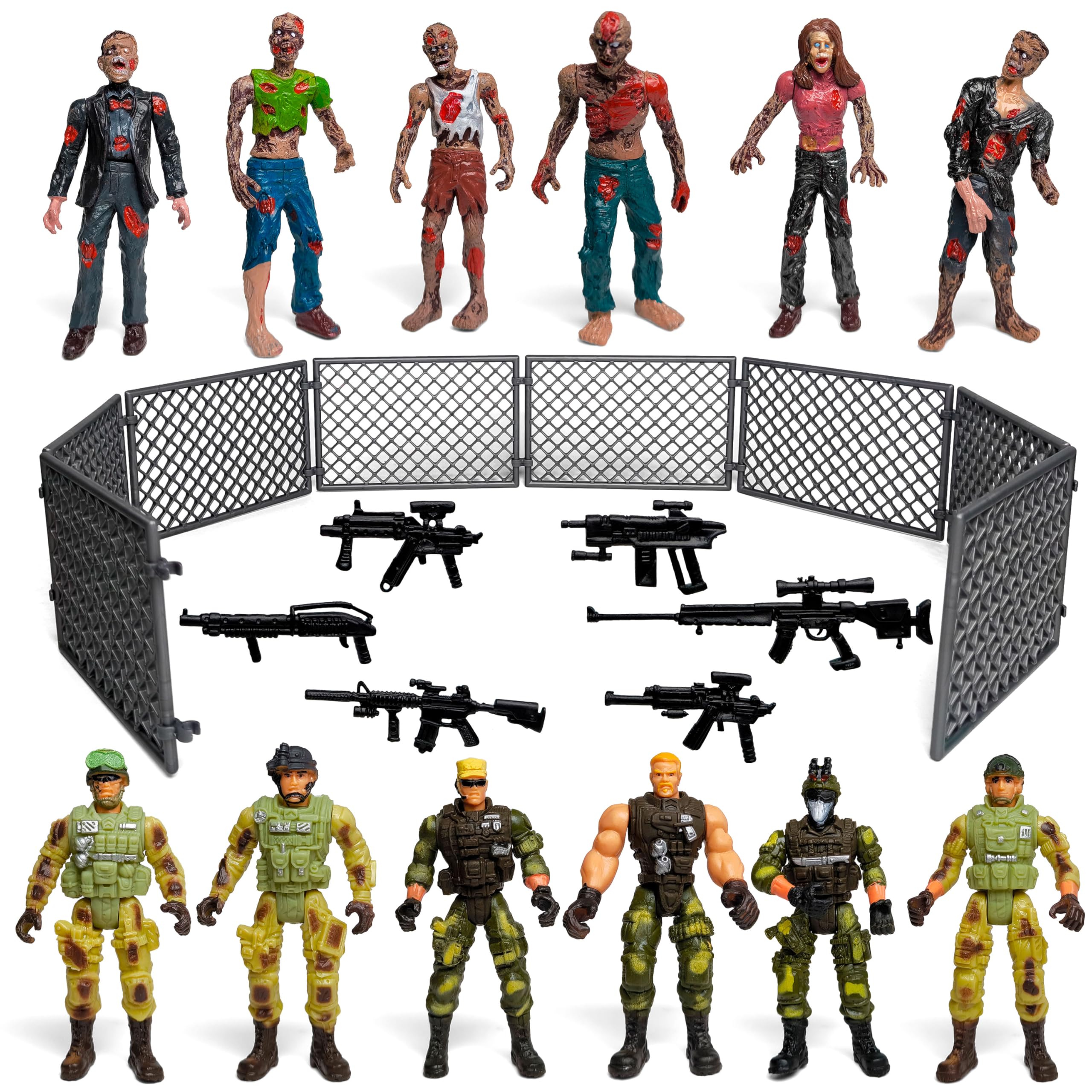トライアルセット・サンプル SPECIAL ZOMBIE PACK SET Amazon.com: Toysvill Soldiers vs Zombies Action Figure Set, 12