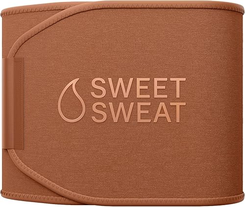 Sweet Sweat - Faja reductora de cintura de la serie Toned - Cinturón de fitness premium para mejorar la sudoración para mujeres y hombres - 5 tallas